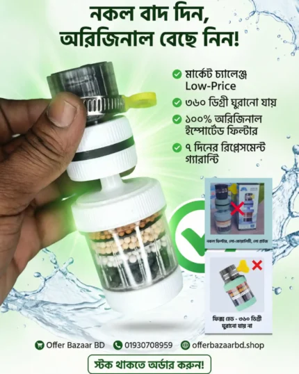 Water Purifier 360-Degree Rotating Faucet Water Filter